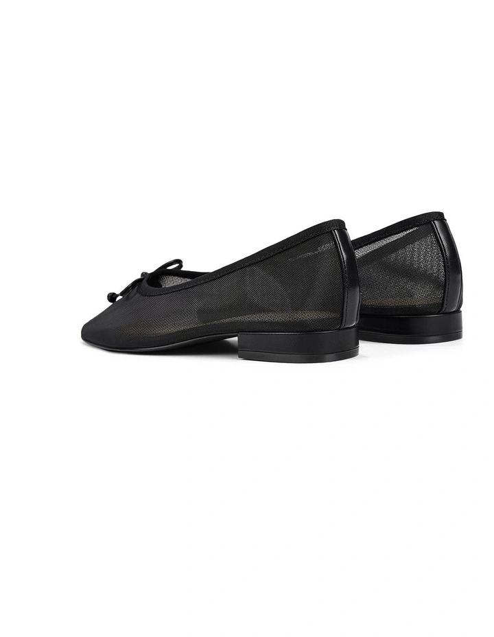 Vanessa Heeled Ballet- Black Mesh image 3