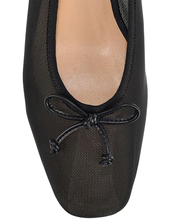 Vanessa Heeled Ballet- Black Mesh image 4