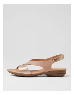 Bensin Taupe Champagne Leather Sandals