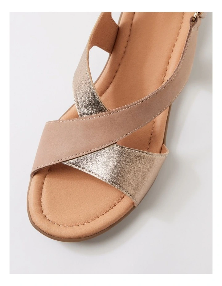 Bensin Taupe Champagne Leather Sandals image 4
