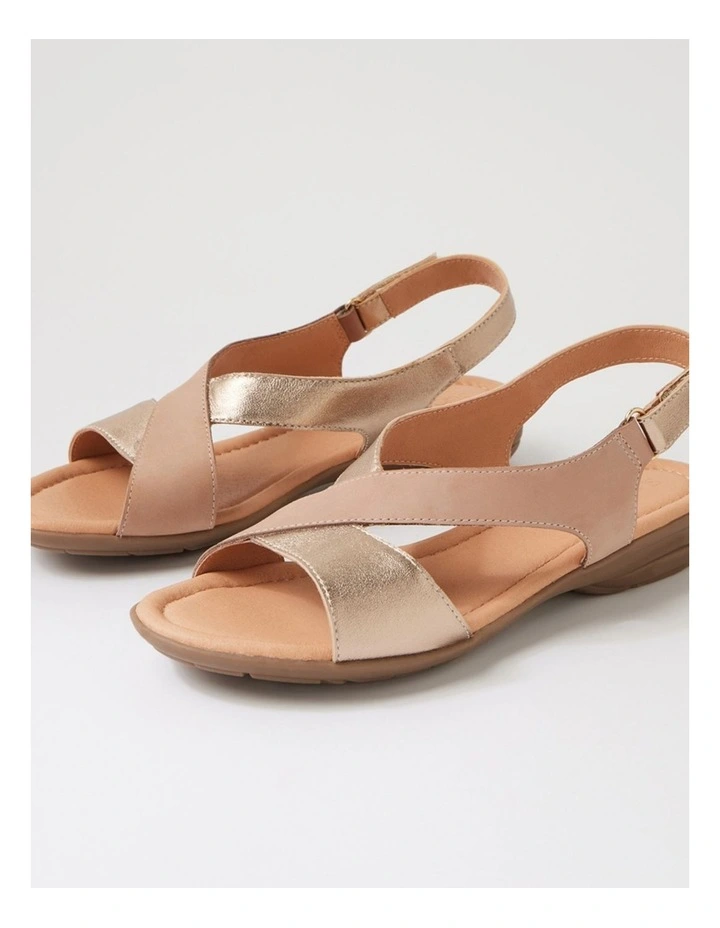 Bensin Taupe Champagne Leather Sandals image 5