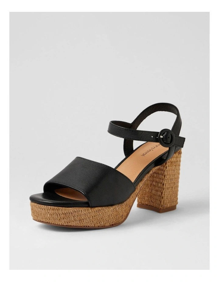 Lable Black Natural Leather Sandals image 2