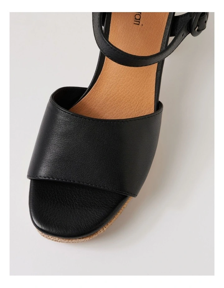 Lable Black Natural Leather Sandals image 4