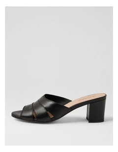 Gripsa Black Leather Sandals
