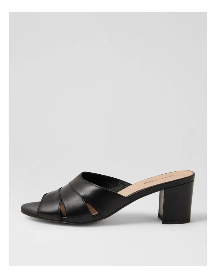 Gripsa Black Leather Sandals image 1