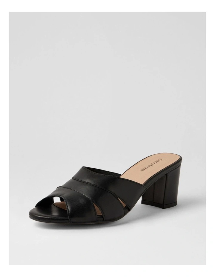 Gripsa Black Leather Sandals image 2