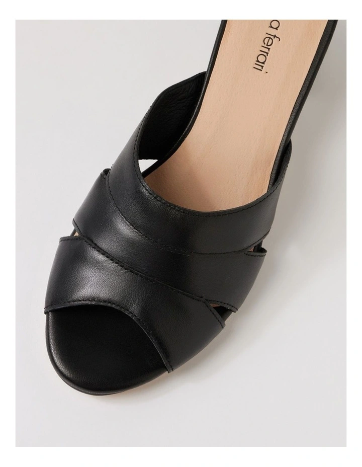 Gripsa Black Leather Sandals image 4