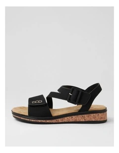 Trancine Black Sandals