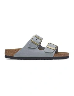 Birkenstock Arizona Oiled Leather Sandals Regular Supportive Basalt Grey
