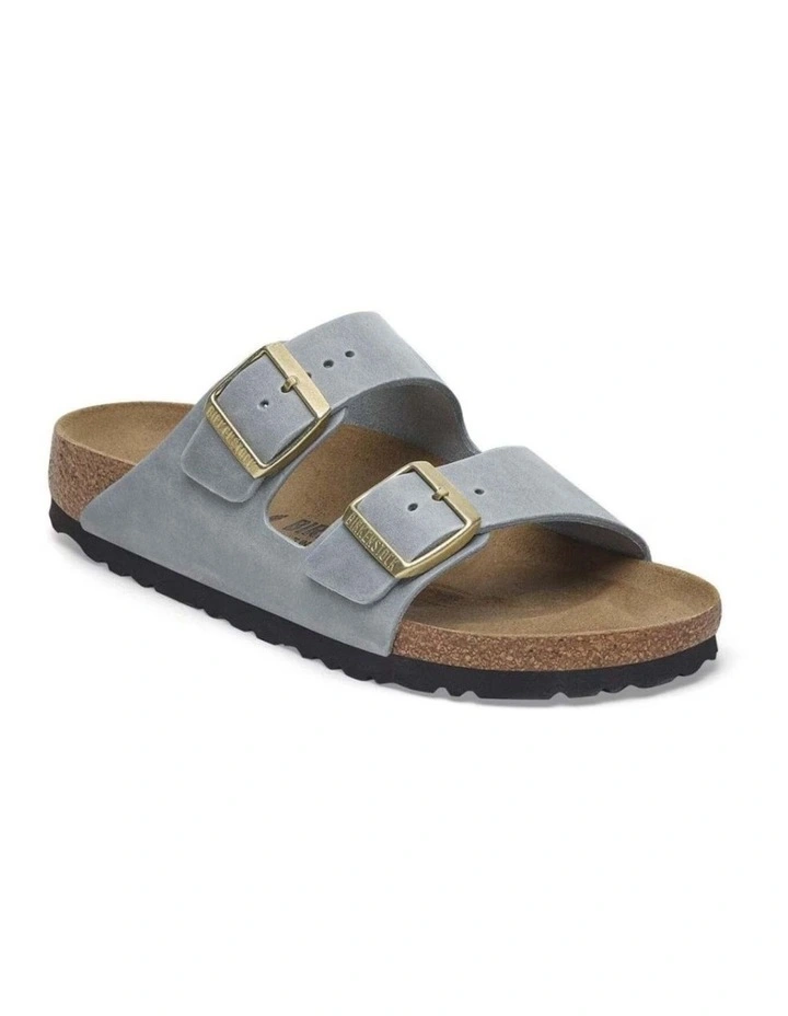Birkenstock Arizona Oiled Leather Sandals Regular Supportive Basalt Grey image 2