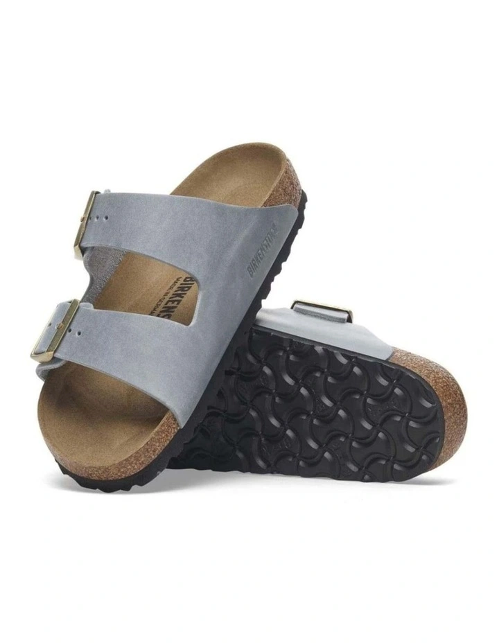 Birkenstock Arizona Oiled Leather Sandals Regular Supportive Basalt Grey image 4