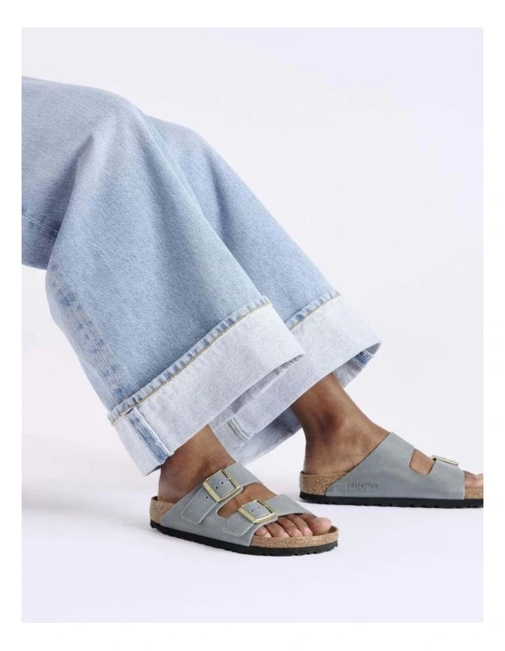 Birkenstock Arizona Oiled Leather Sandals Regular Supportive Basalt Grey image 5