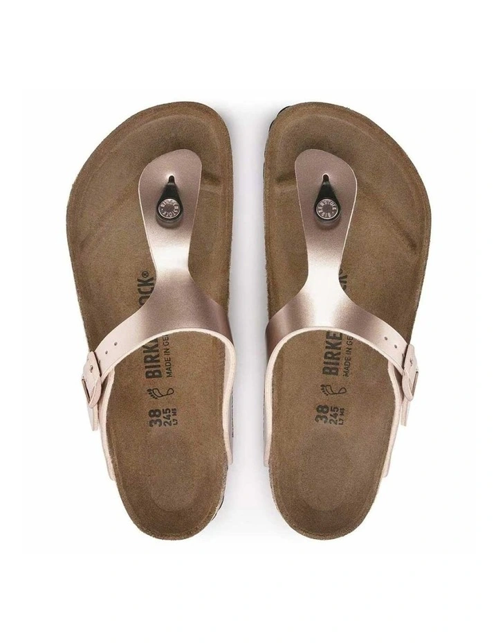Birkenstock Gizeh Birko-Flor Sandals Slip On Regular Supportive Copper image 3