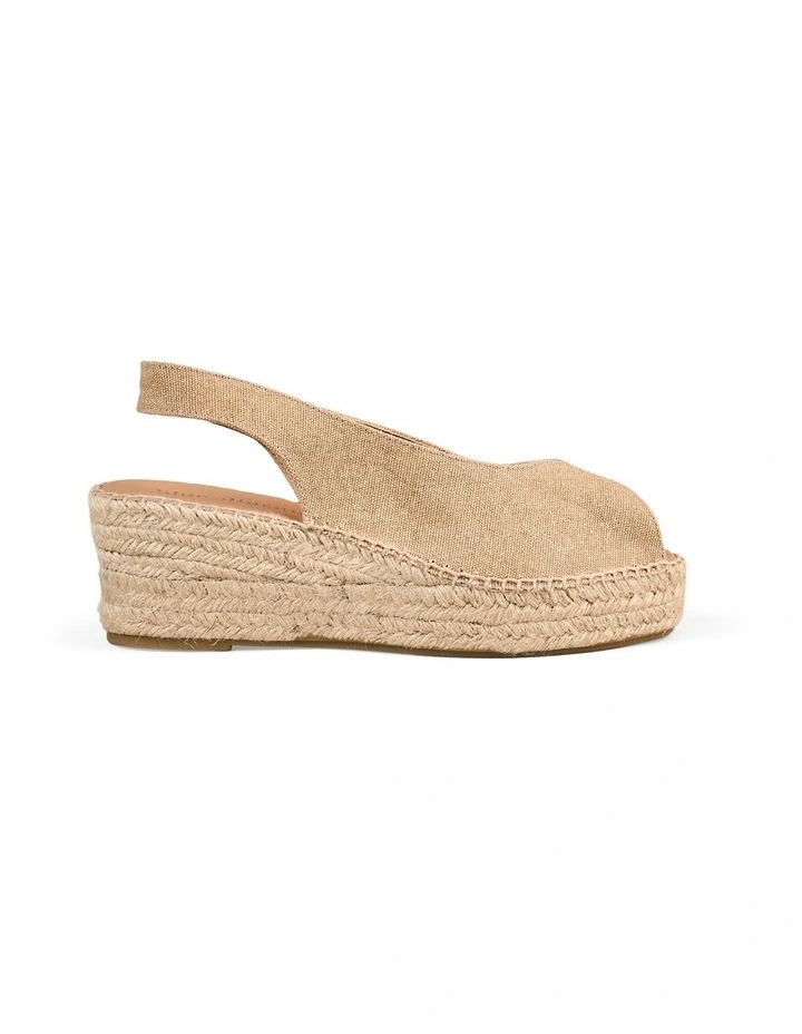 Isla Espadrille in Tan Shimmer image 1