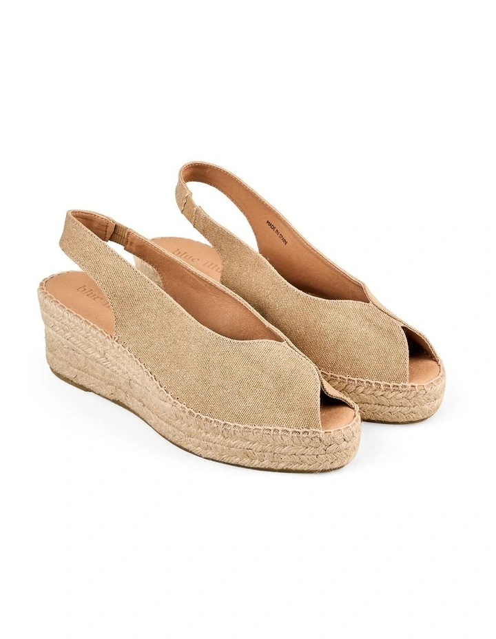 Isla Espadrille in Tan Shimmer image 2