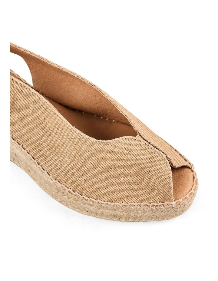 Isla Espadrille in Tan Shimmer image 3