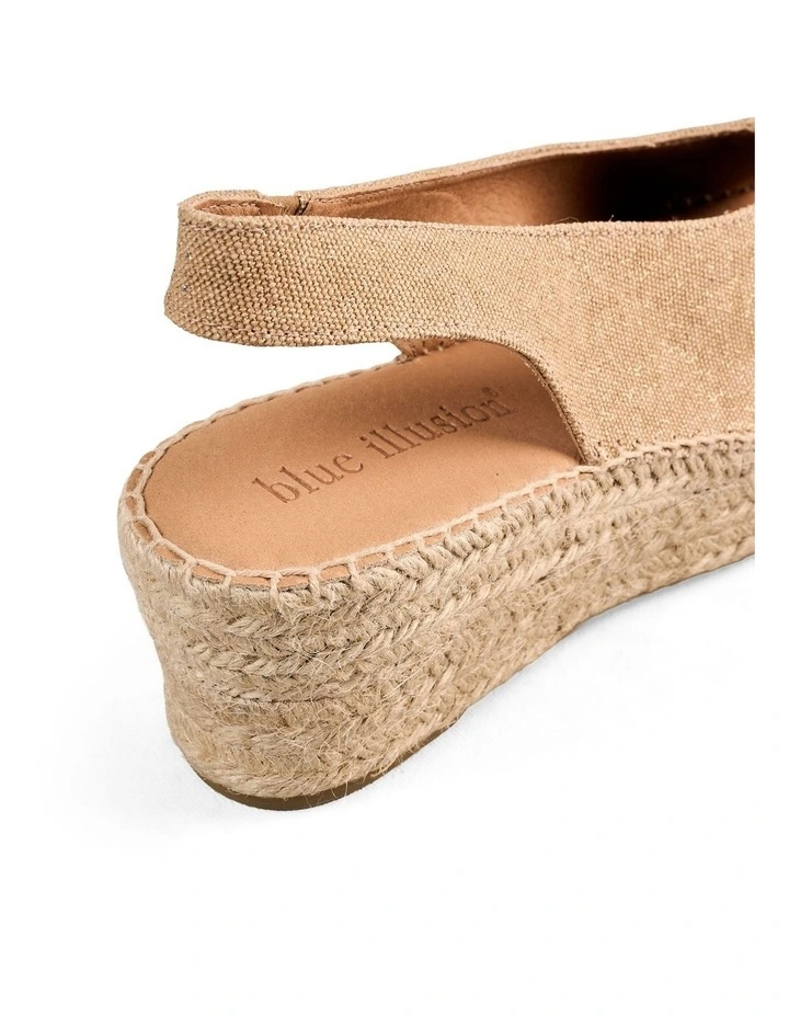 Isla Espadrille in Tan Shimmer image 4