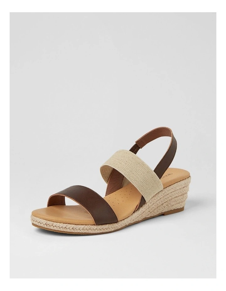 Hola Choc Natural Leather Elastic Sandals image 2