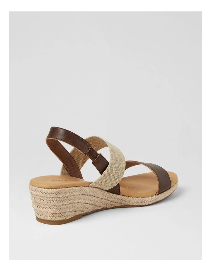 Hola Choc Natural Leather Elastic Sandals image 3