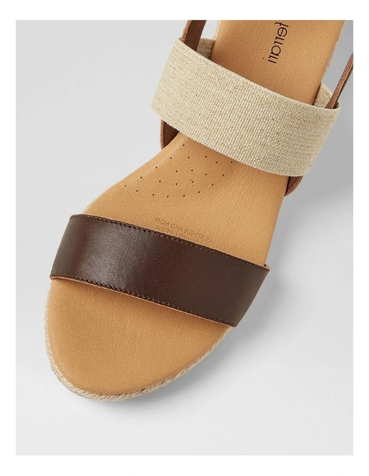 Hola Choc Natural Leather Elastic Sandals image 4