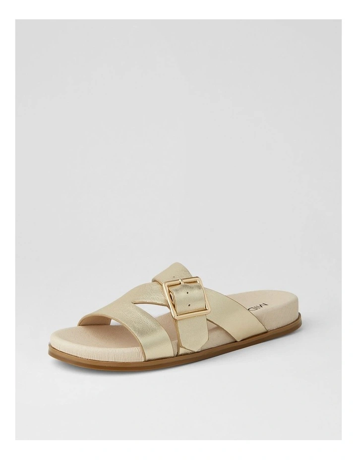 Nespie Pale Gold Natural Leather Sandals image 2