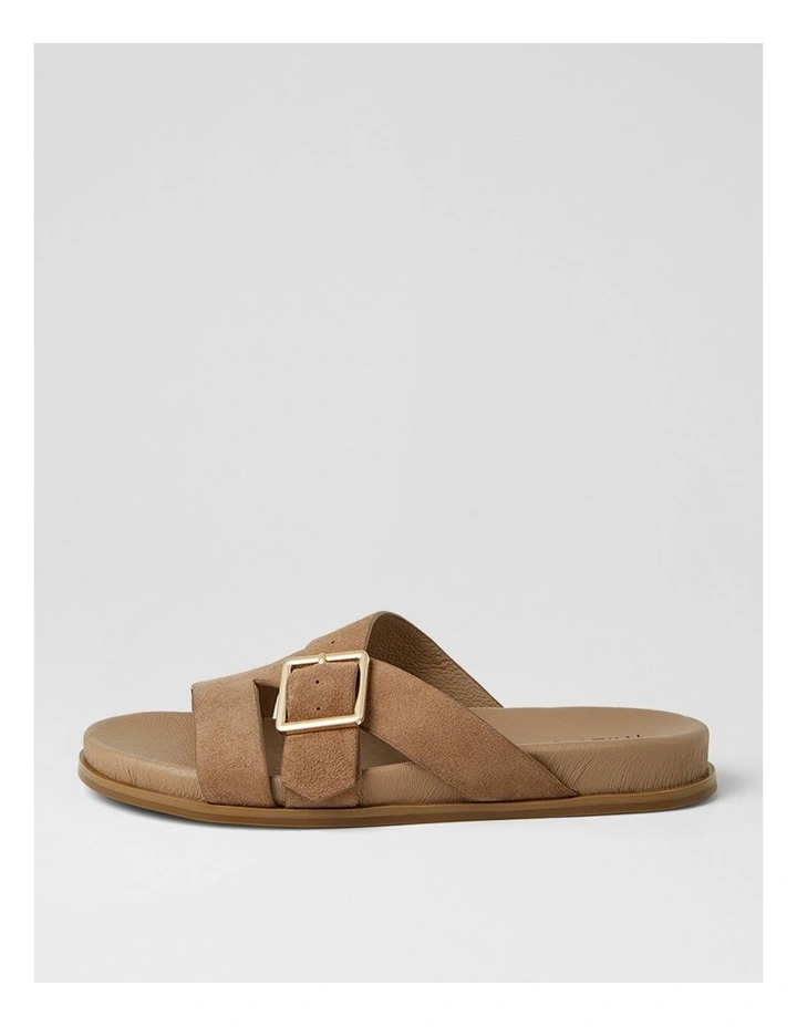 Nespie Light Choc Natural Suede Sandals image 1