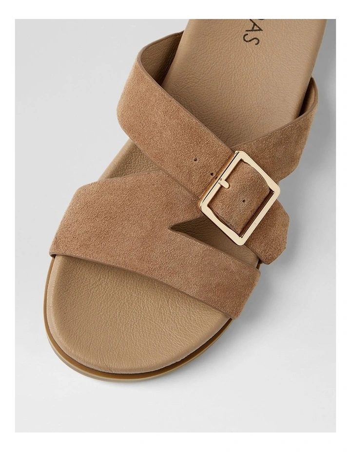 Nespie Light Choc Natural Suede Sandals image 4