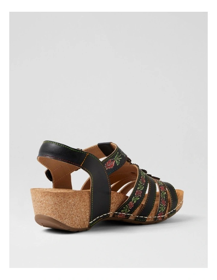 Jibing Black Flower Multi Wedges image 3