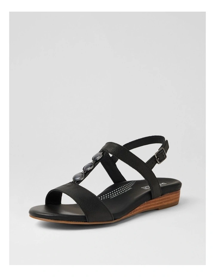Japine Black Leather Sandals image 2