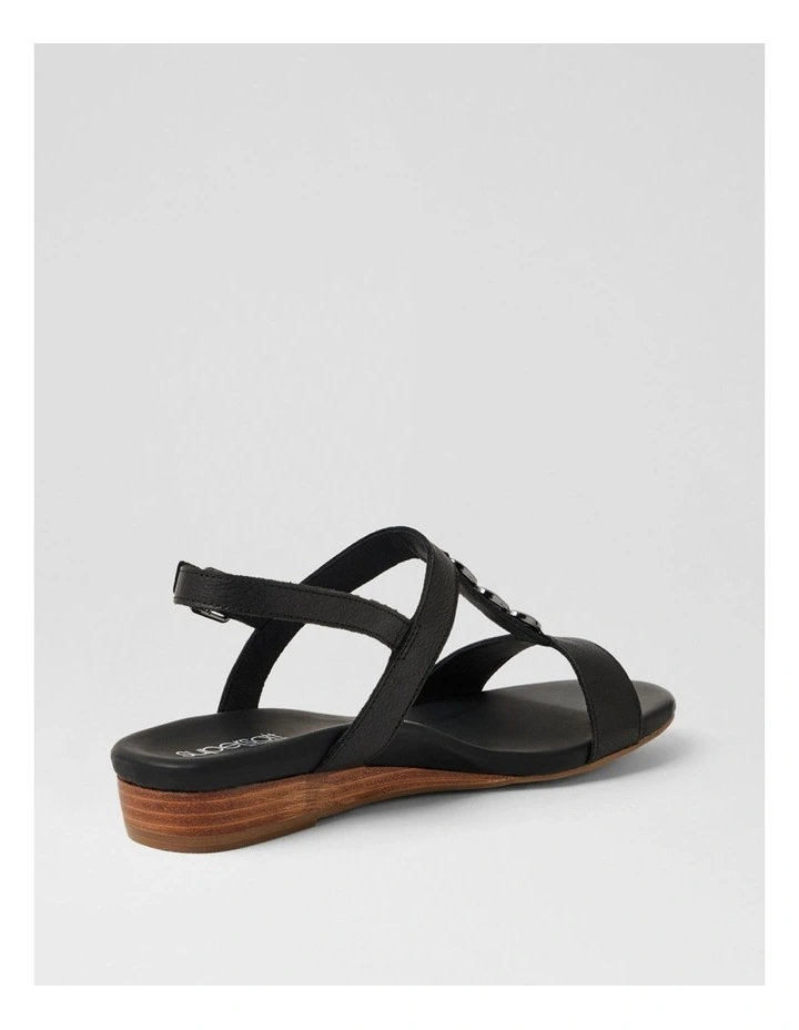 Japine Black Leather Sandals image 3