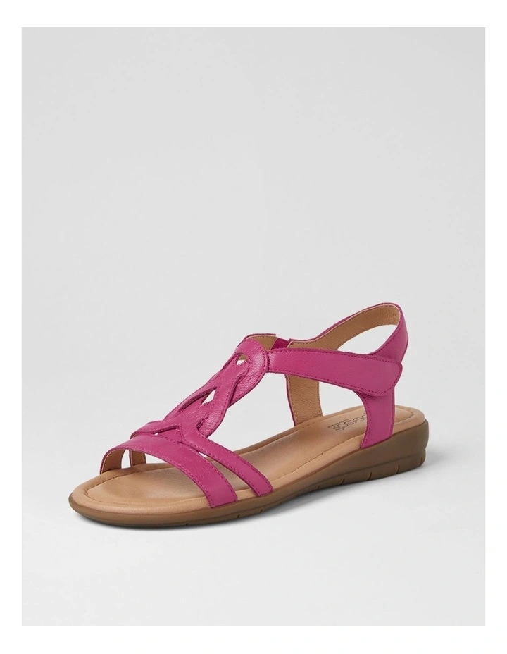 Famie Fuchsia Leather Sandals image 2