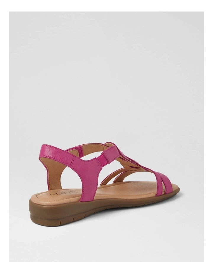 Famie Fuchsia Leather Sandals image 3