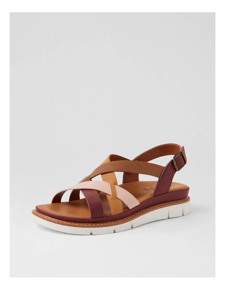 Dollin Wine Multi Strappy Sandals image 2