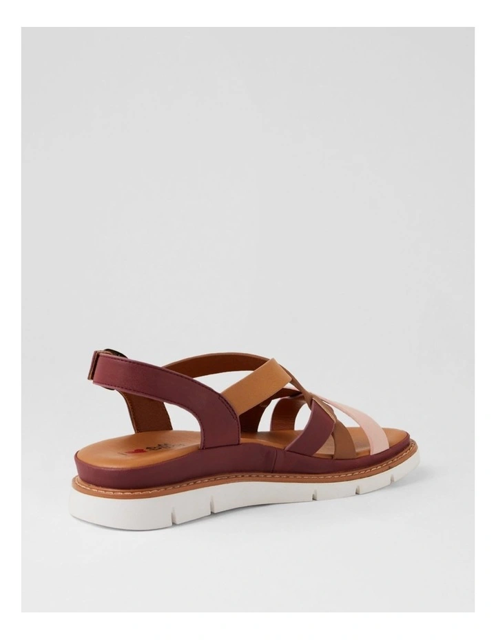 Dollin Wine Multi Strappy Sandals image 3