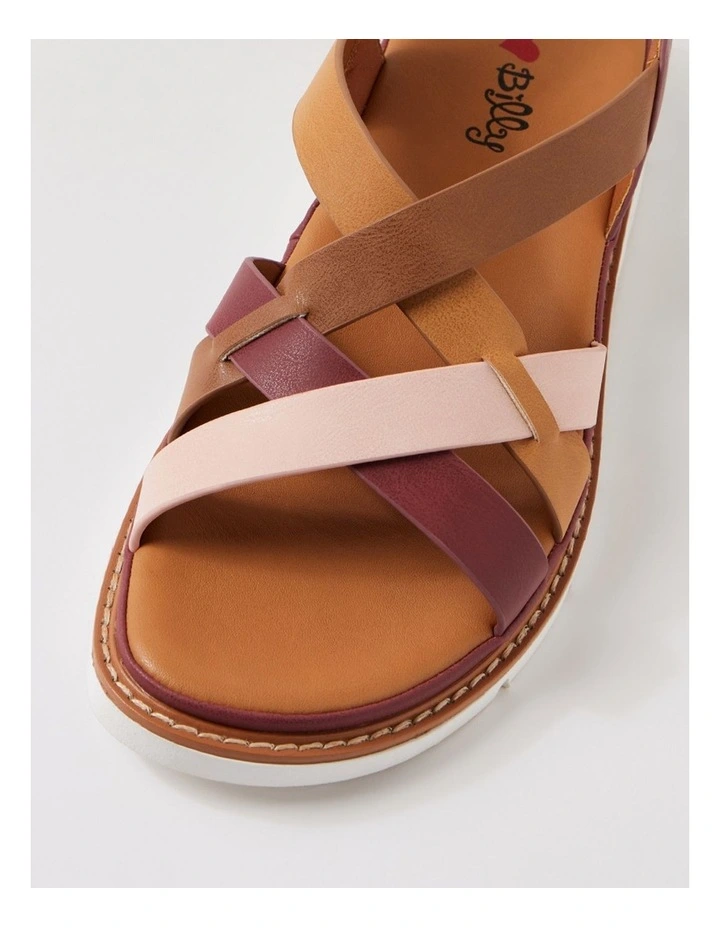 Dollin Wine Multi Strappy Sandals image 4