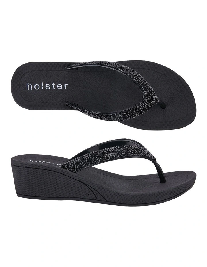 Alora Wedge - Black image 2
