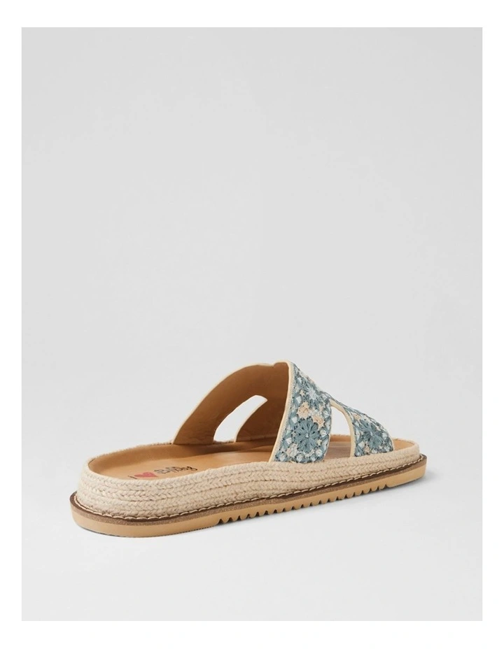 Jintale Denim Blue Embroidery Fabric Slides image 3