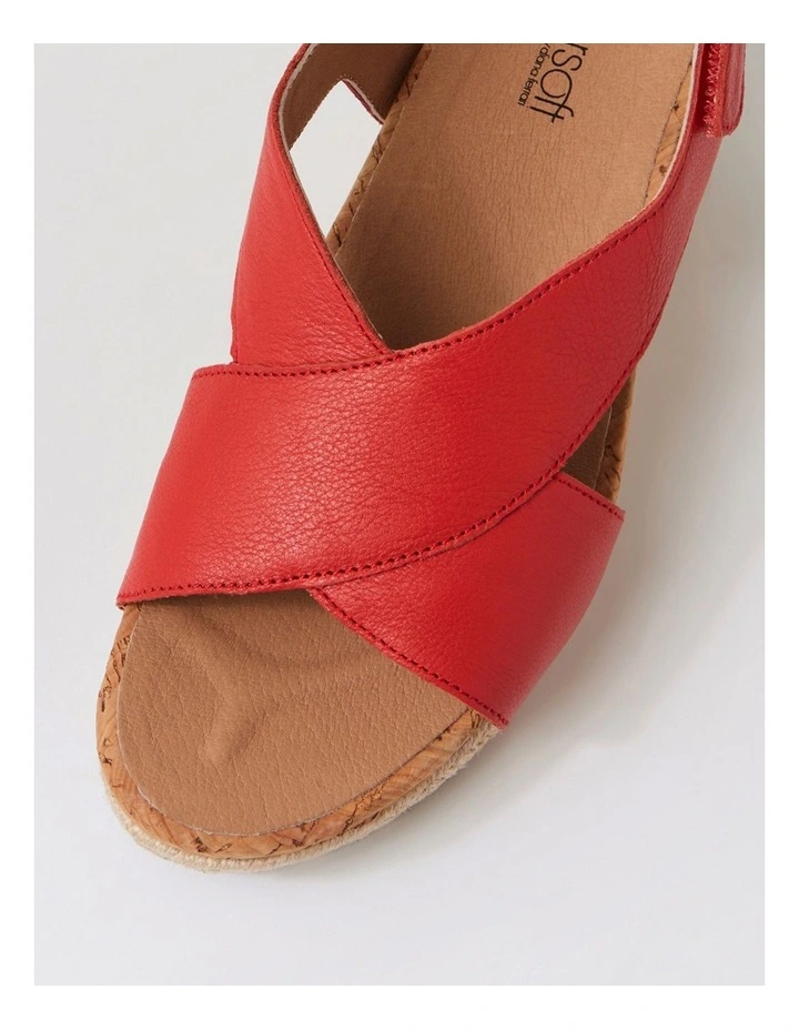 Chris Poppy Leather Sandals image 4