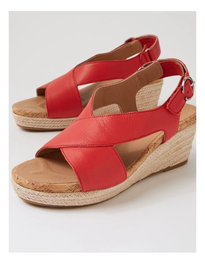 Chris Poppy Leather Sandals image 5