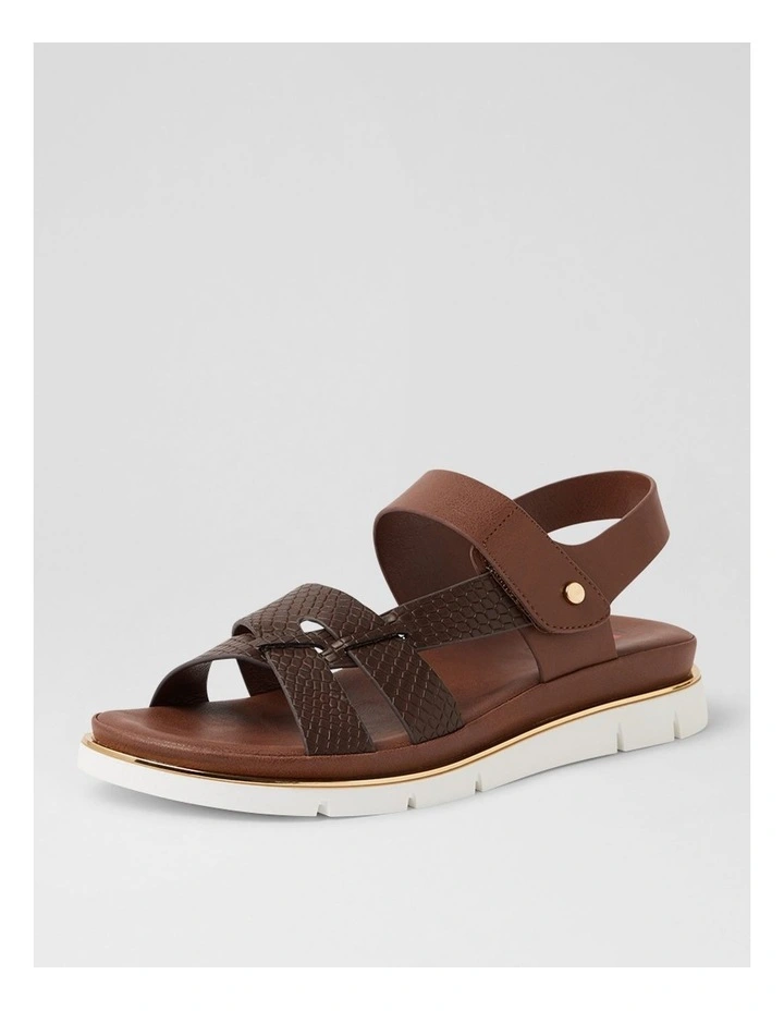 Breese Choc Lizard Sandals image 2