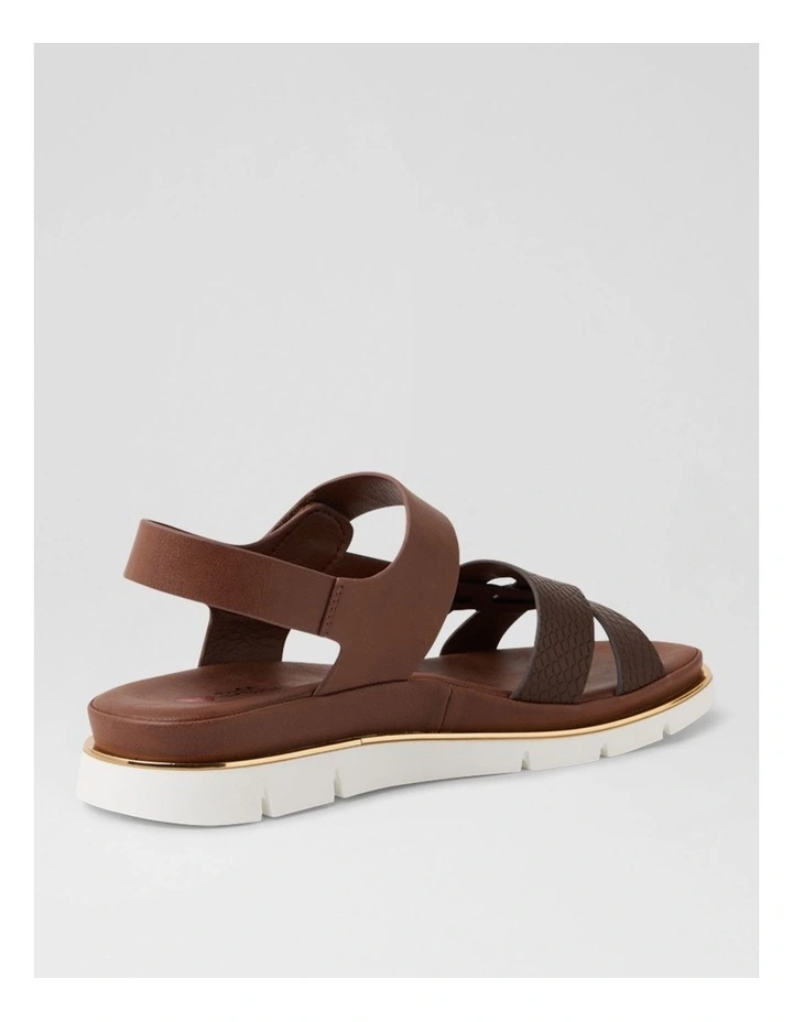 Breese Choc Lizard Sandals image 3