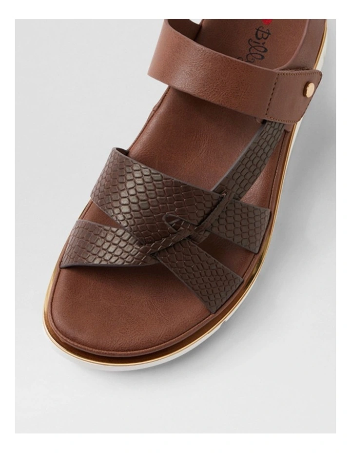 Breese Choc Lizard Sandals image 4