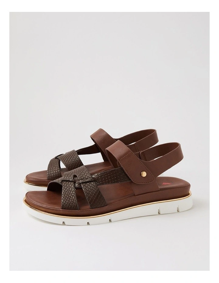 Breese Choc Lizard Sandals image 5