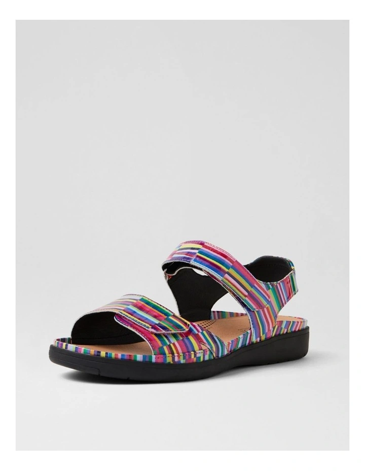 Kendals Bright Stripe Patent Leather Sandals image 2