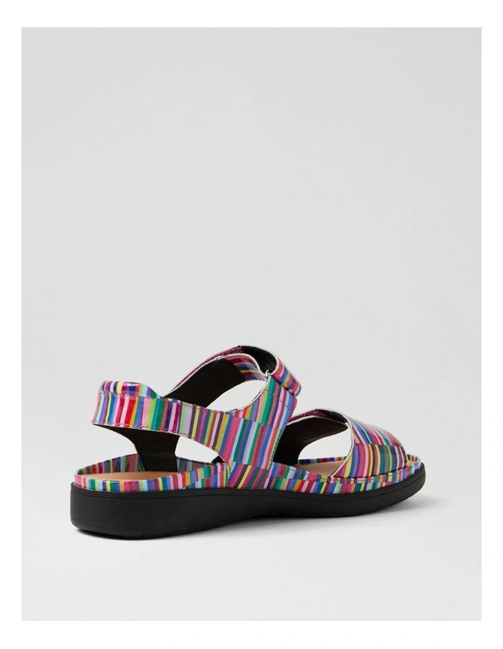 Kendals Bright Stripe Patent Leather Sandals image 3