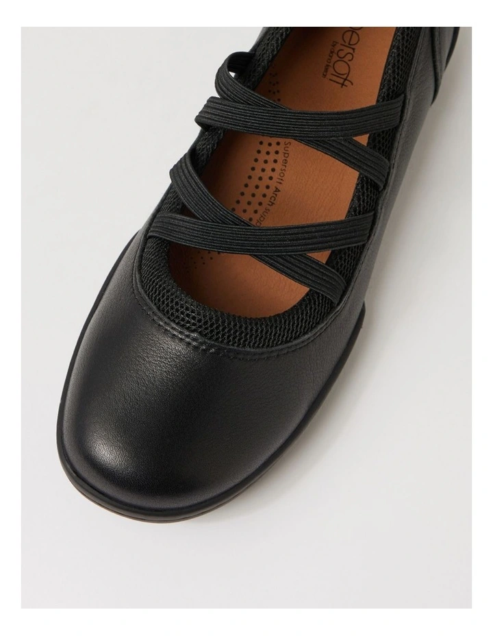 Date Black Multi Flat Shoes image 4