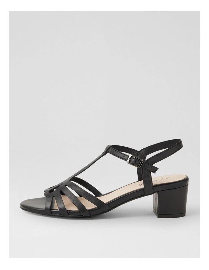 Cortiez Black Leather Sandals image 1