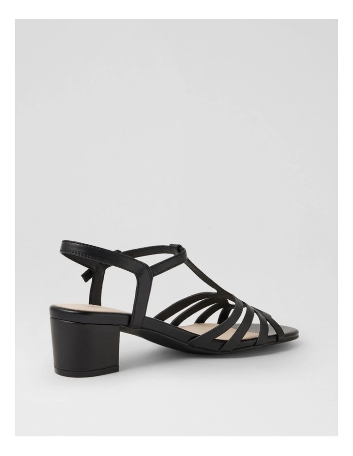 Cortiez Black Leather Sandals image 3