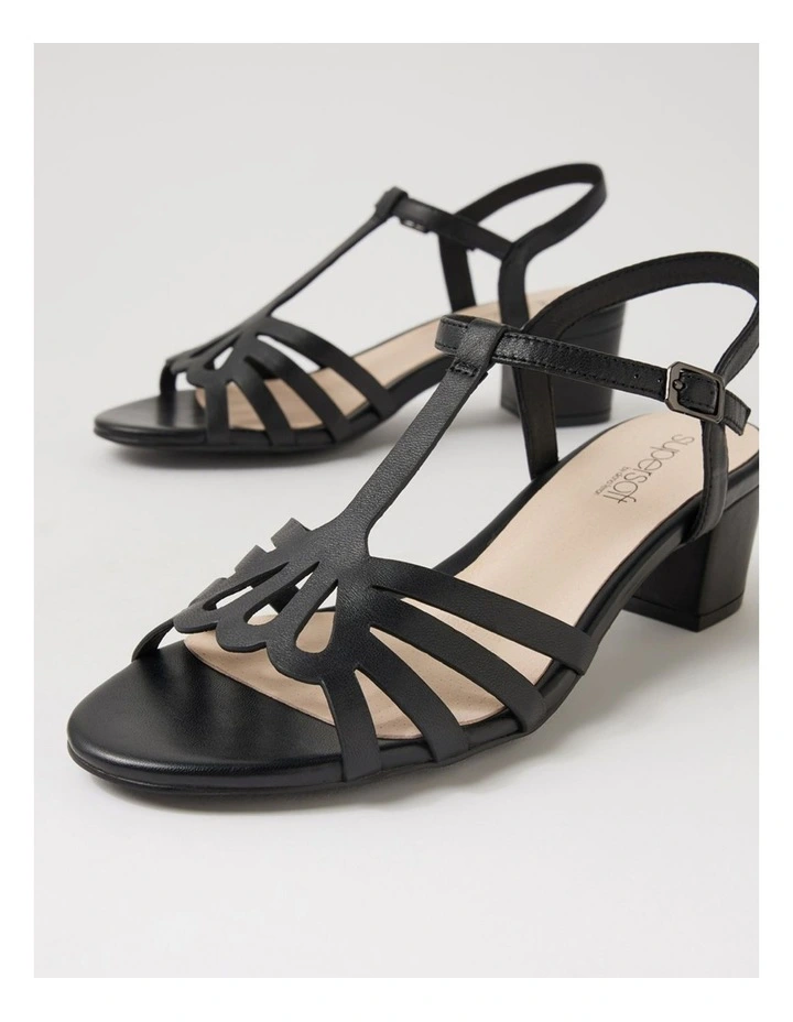 Cortiez Black Leather Sandals image 5