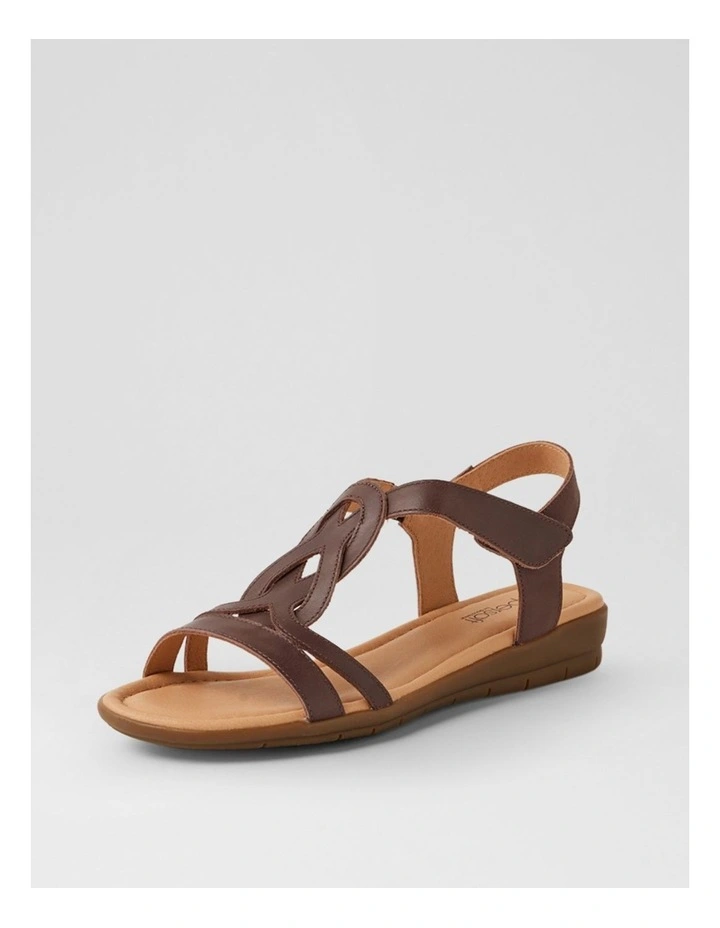 Famie Brown Leather Sandals image 2